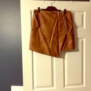 Faux leather skirt